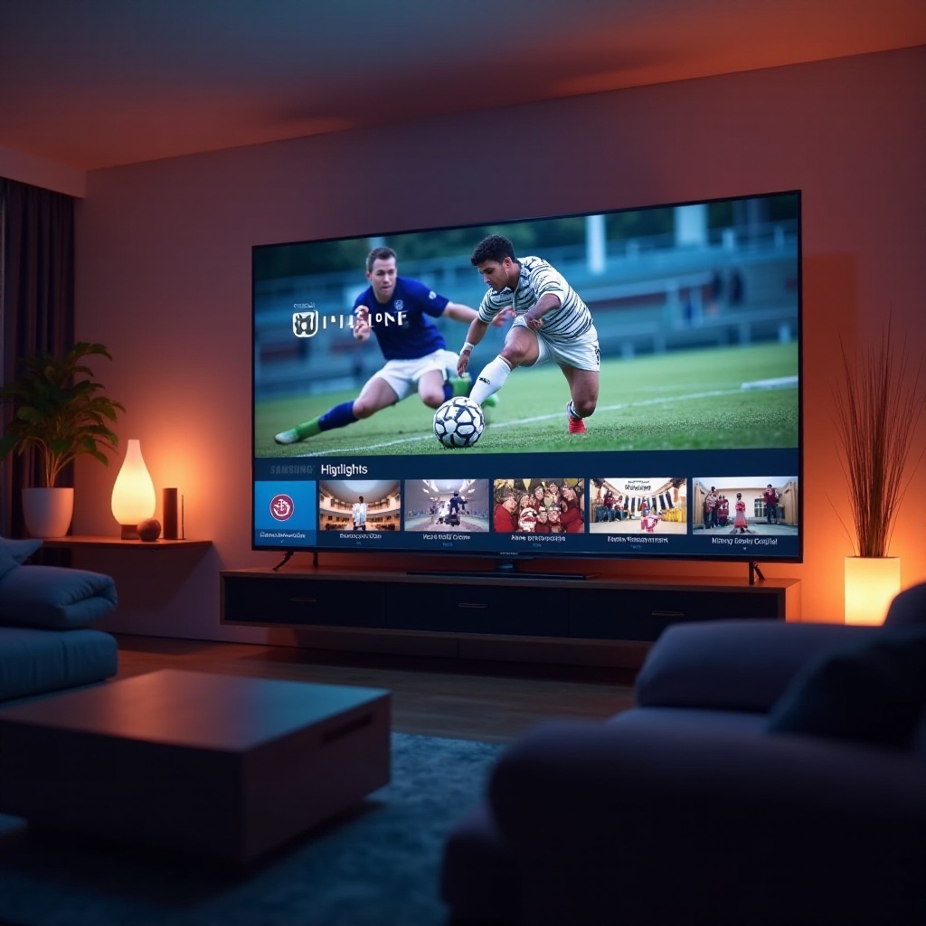 kung paano manood ng hudl sa Samsung smart TV