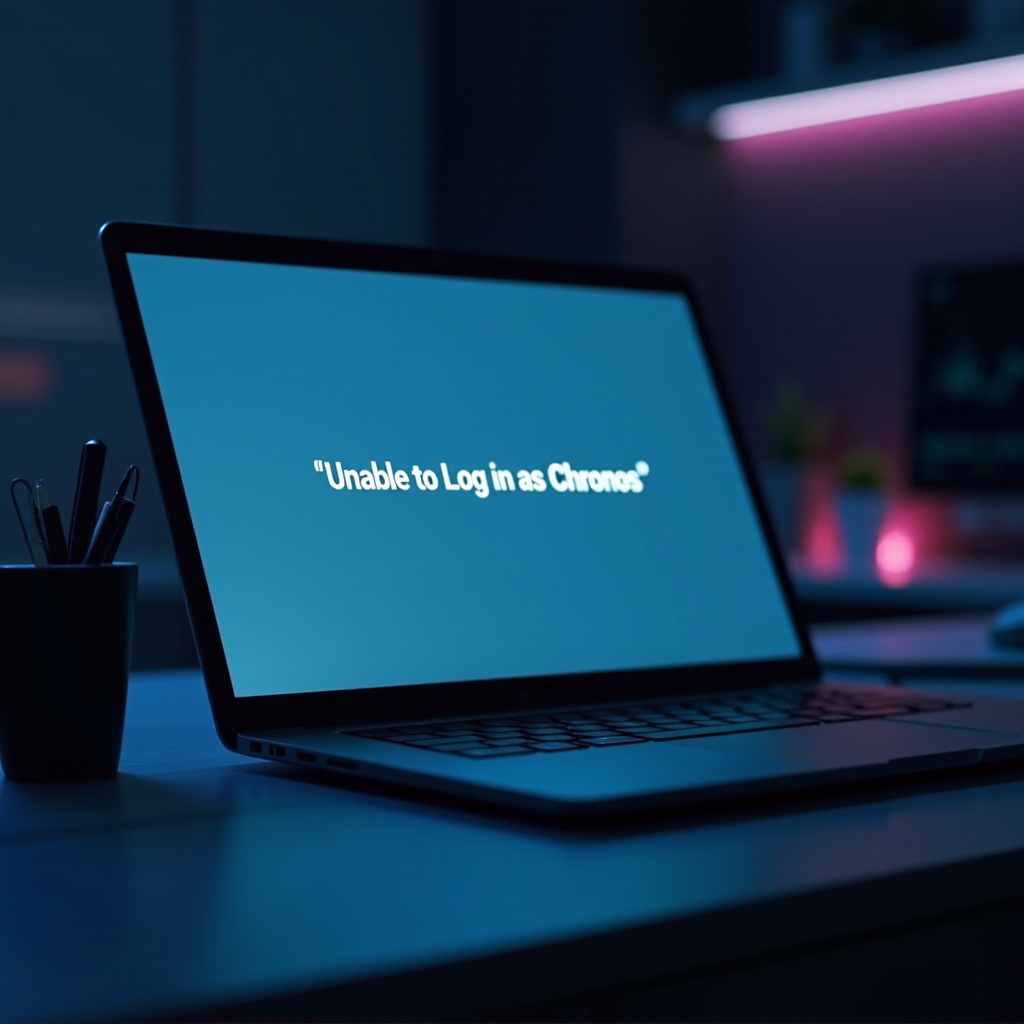 tidak bisa masuk sebagai Chromebook chronos