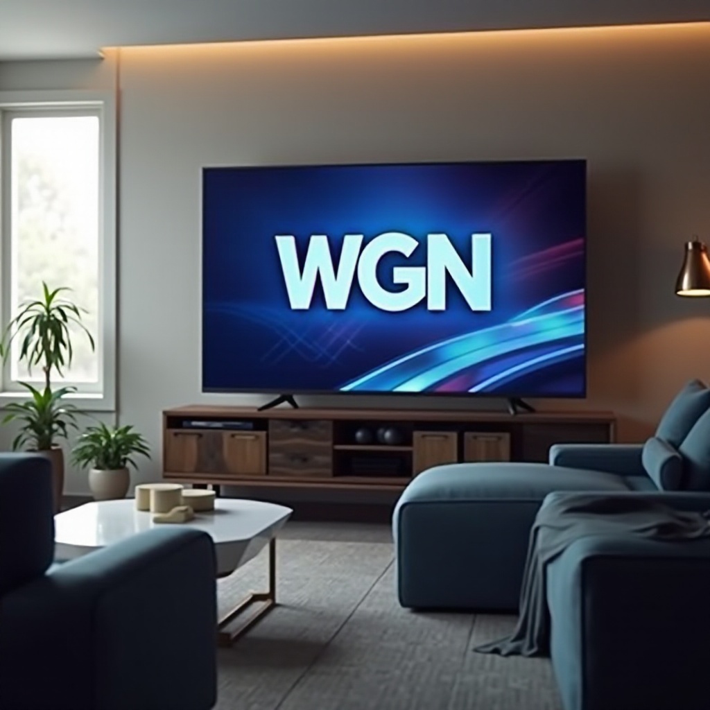 como posso assistir WGN na minha smart TV