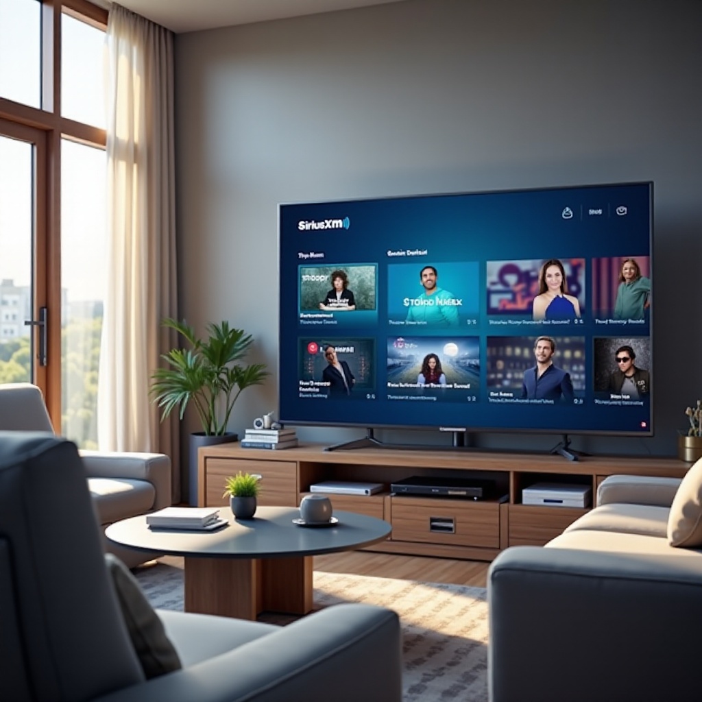 bisakah saya menonton SiriusXM di smart TV saya