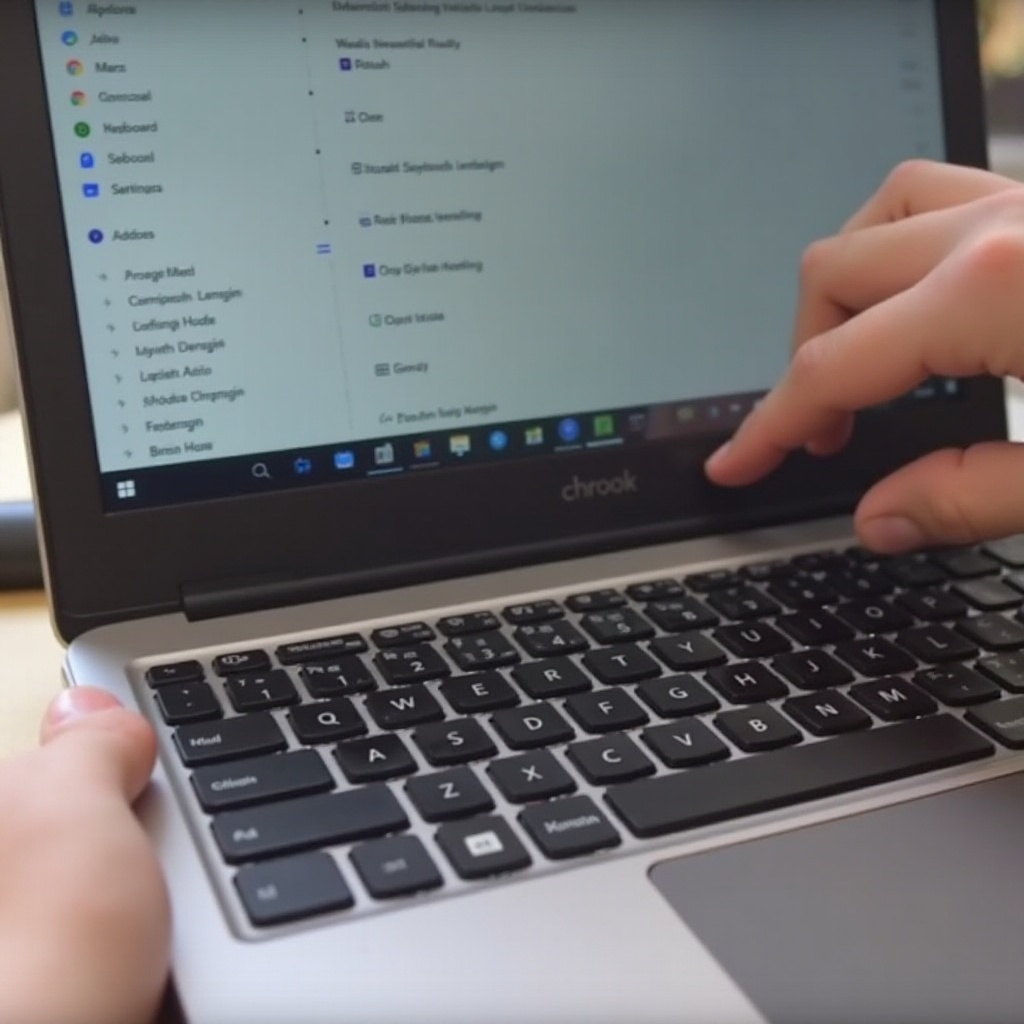 comment passer du clavier latin au clavier anglais sur un Chromebook