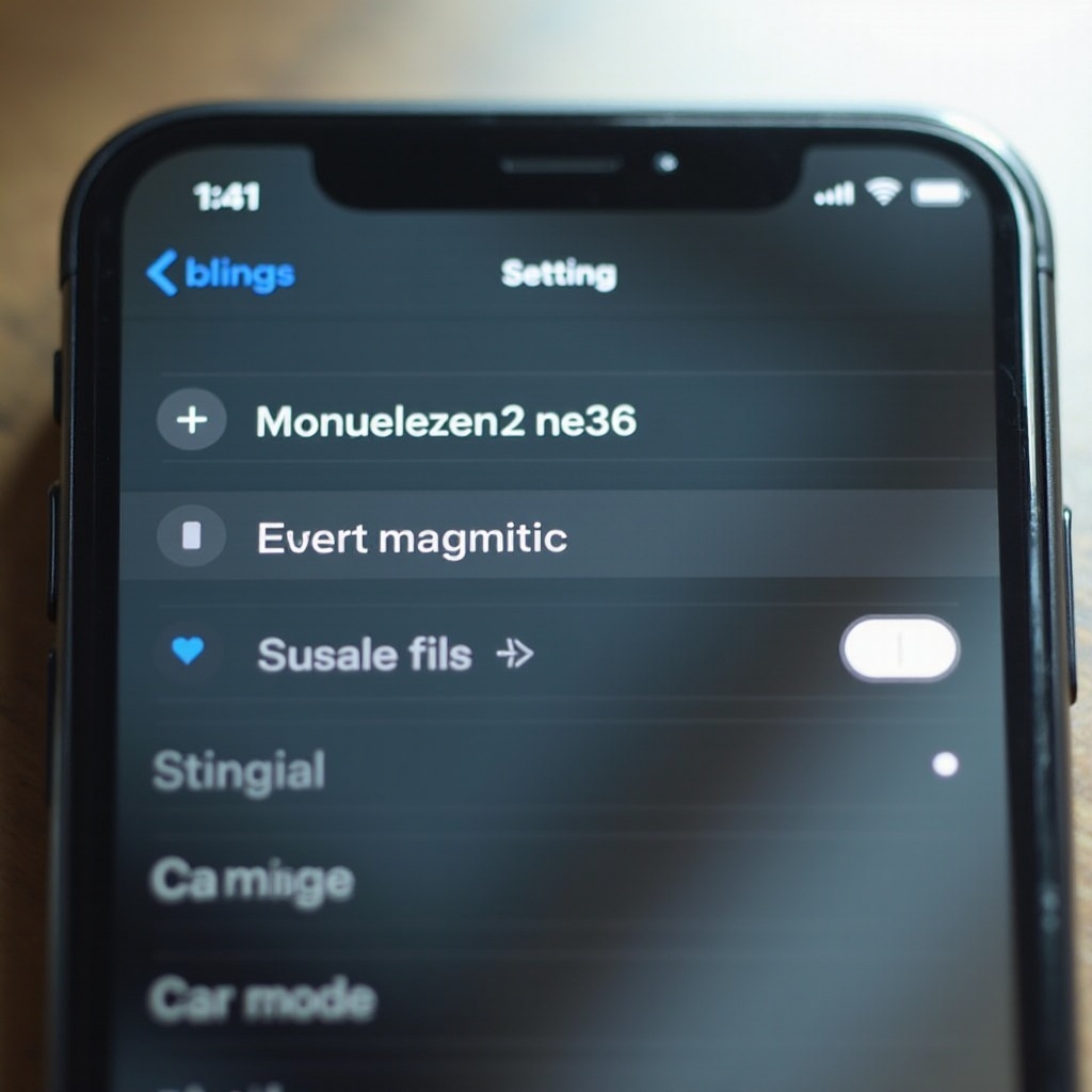 paano i-off ang car mode sa iPhone