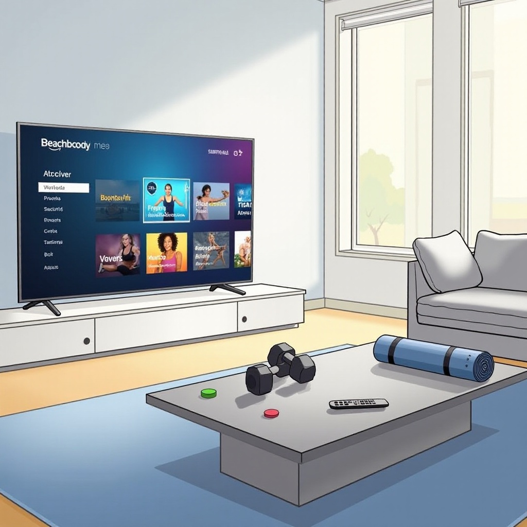 como assistir Beachbody na Samsung Smart TV
