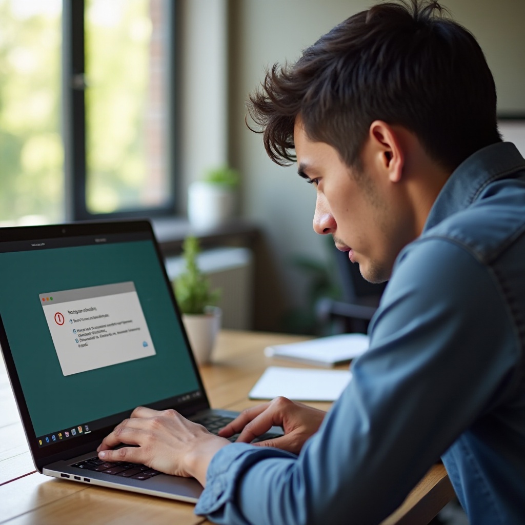 não é possível fazer login como chronos chromebook