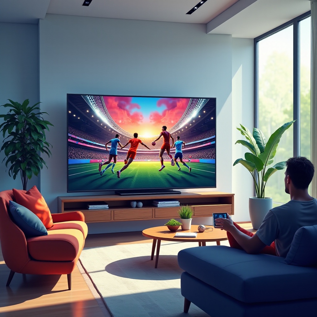 melhor televisão inteligente para assistir esportes