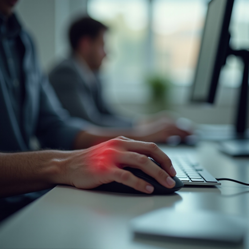 kawalang-kasiyahan sa pulso ng mouse