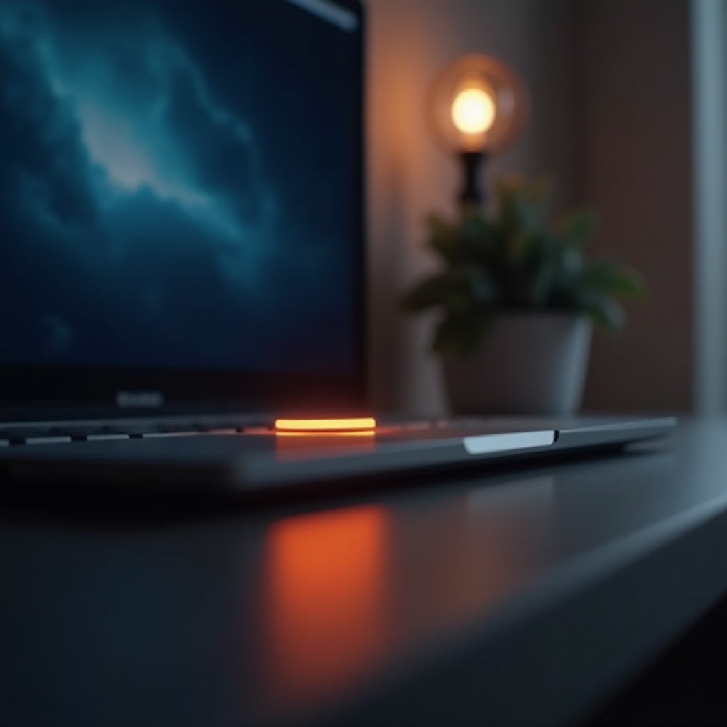 ilaw ng pag-charge ng macbook na kahel