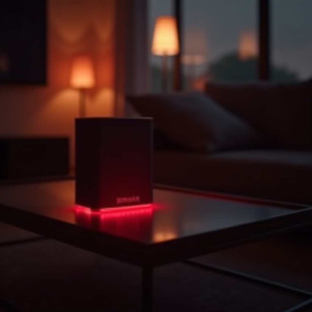 アレクサが赤く点滅する