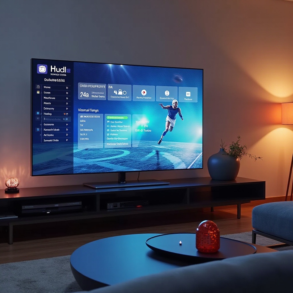 como assistir hudl na smart TV Samsung