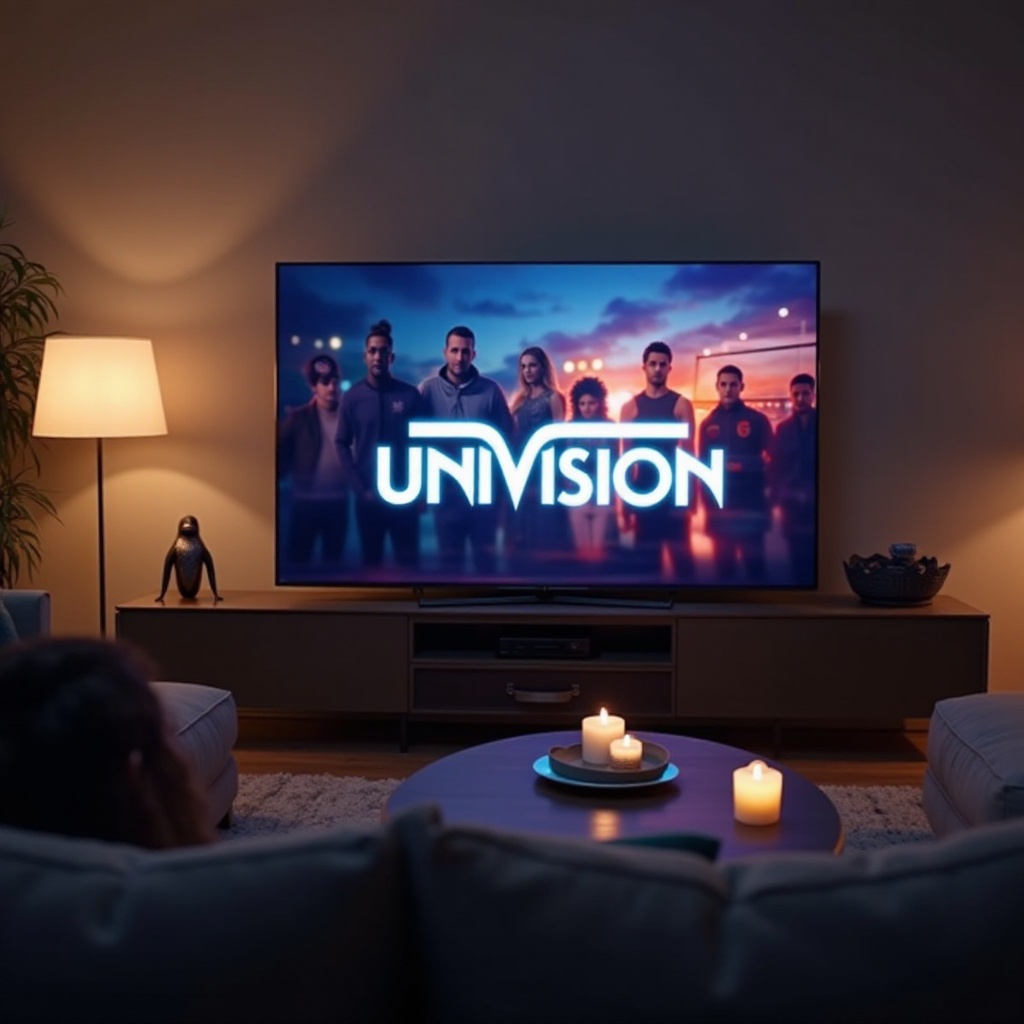 como faço para assistir Univision na minha smart TV