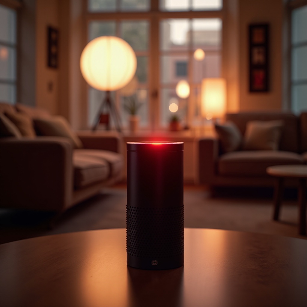 Alexa pisca vermelho