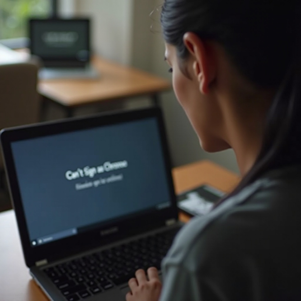ne peut pas se connecter en tant que chronos chromebook