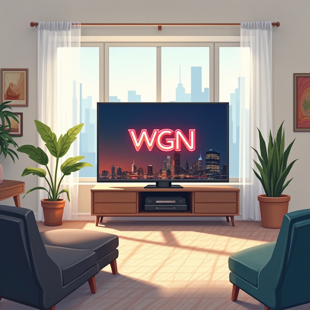 スマートテレビでWGNを視聴するにはどうすればいいですか