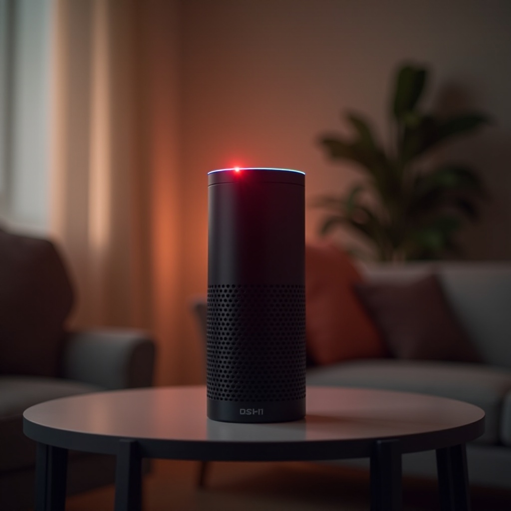 Kulay pulang kumikislap si Alexa