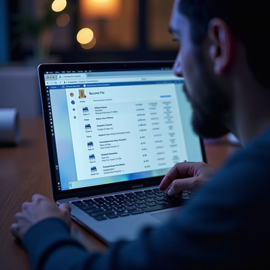 desfazer algo que foi deletado no Chromebook