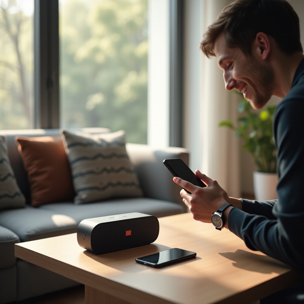 cómo conectar un altavoz JBL a un iPhone