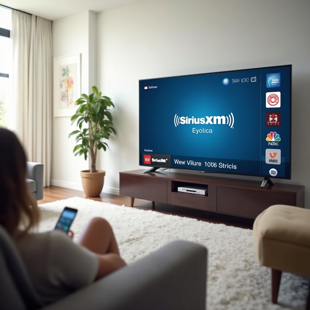¿puedo ver SiriusXM en mi smart TV?