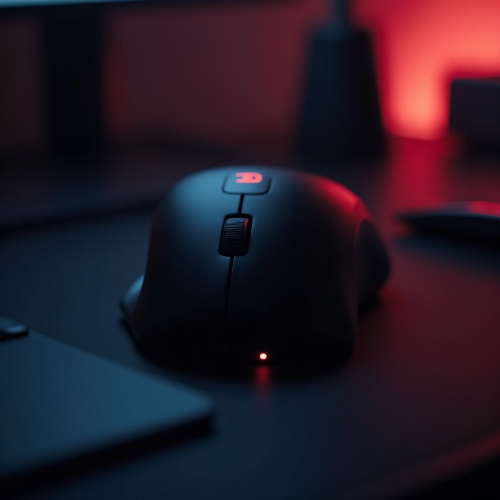 mouse logitech lampu merah