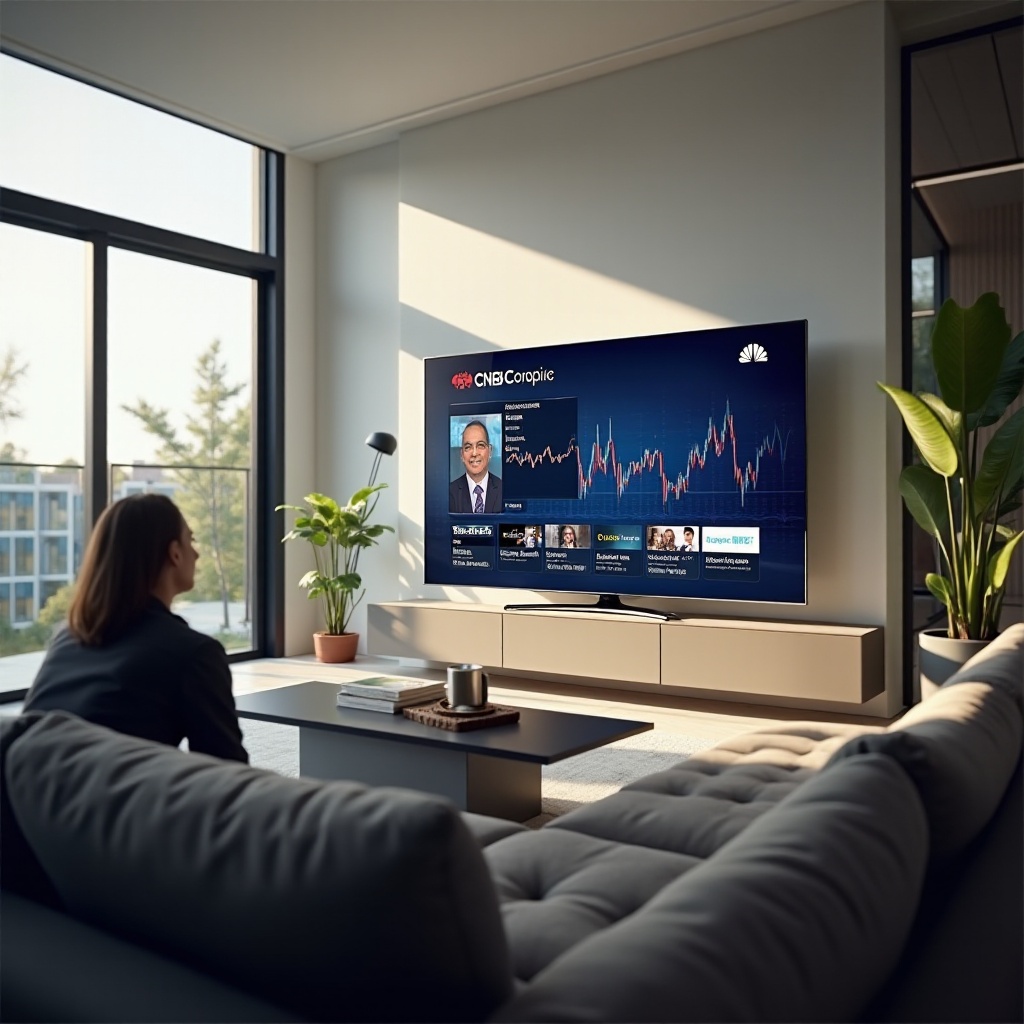 cara menonton cnbc di samsung smart tv
