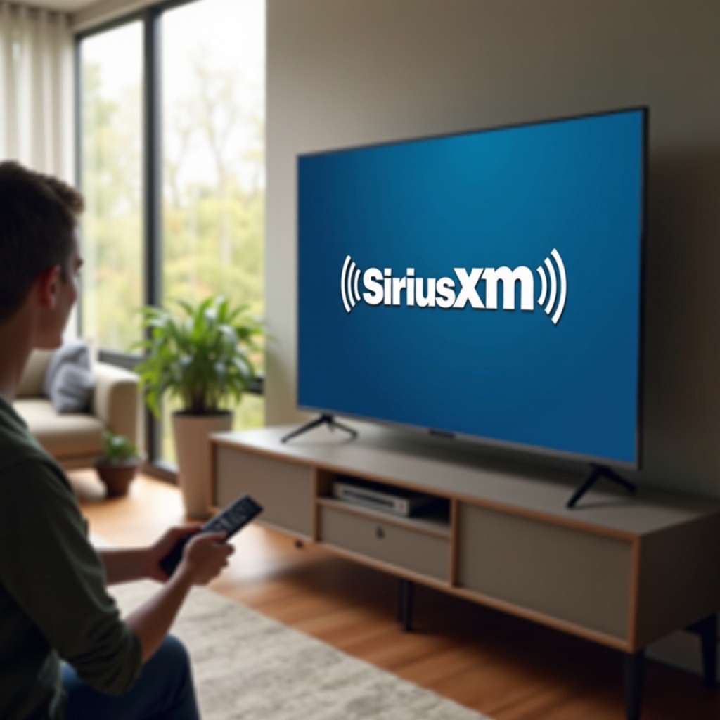 posso assistir SiriusXM na minha smart TV
