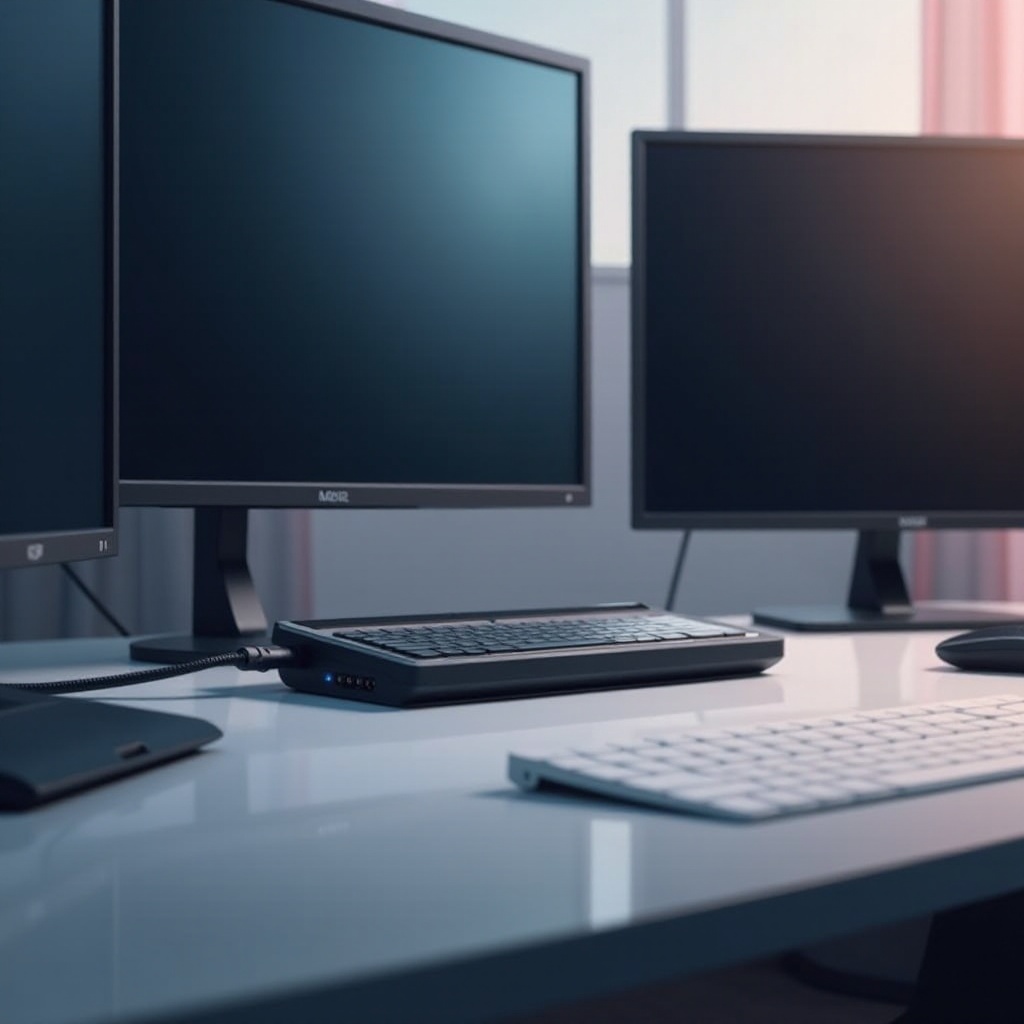 ノートパソコン用ドック デュアル入力 ディスプレイとモニター用ケーブル