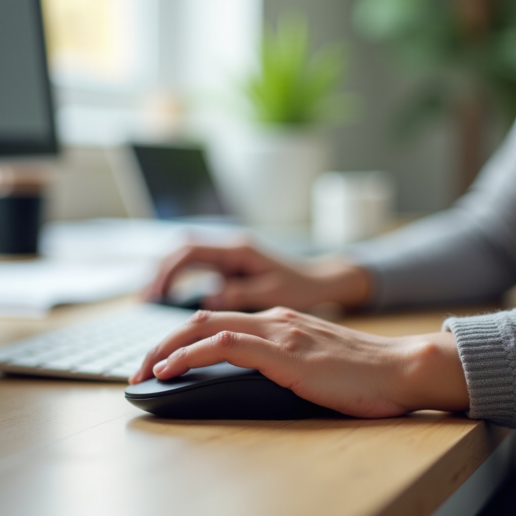 手首の不快感 マウス