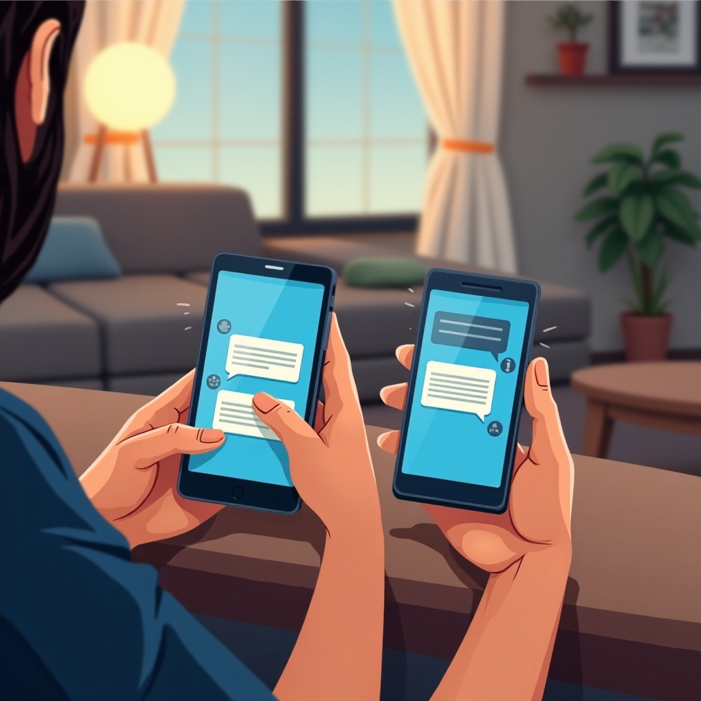 cómo transferir mensajes de texto de Android a Android