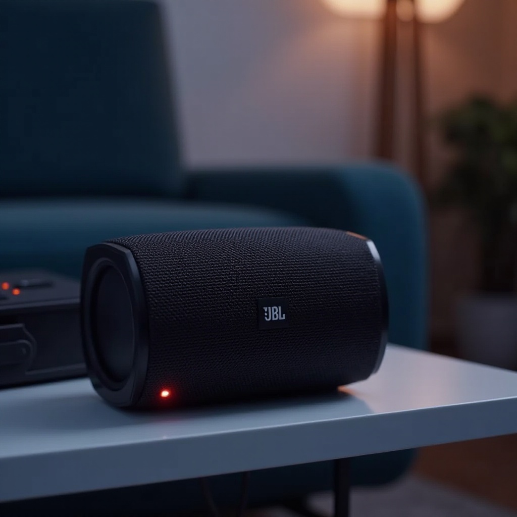 como saber se meu alto-falante JBL está carregando