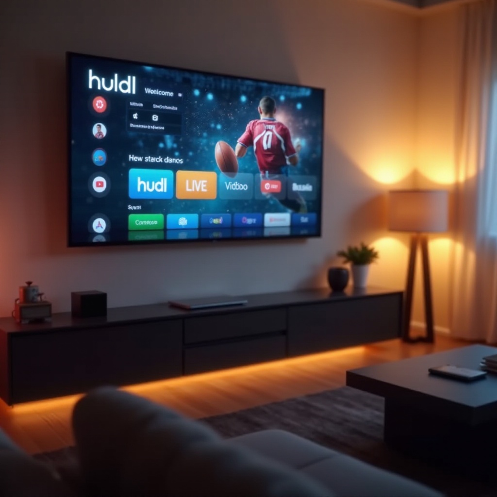 cómo ver hudl en un televisor inteligente Samsung