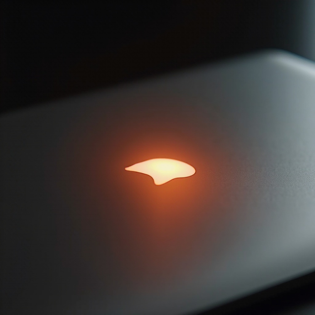 lampu pengisian macbook oranye